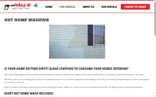 Hall's We Clean Service website