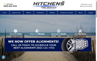Hitchens Tire Service website