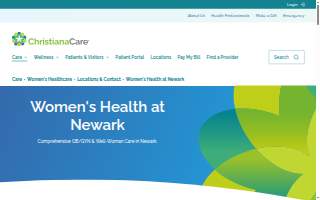 ChristianaCare Women's Health at Newark website