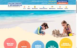 Collins Dental and Orthodontics of Newark website