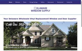 Delaware Window Supply website