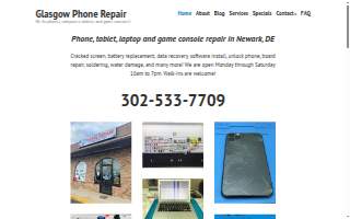 Glasgow Phone Repair website