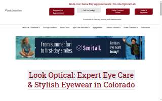 Look Optical website