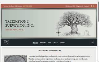 Trees Stone Surveying, Inc. of Newark website