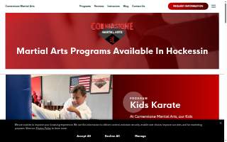 Cornerstone Martial Arts website