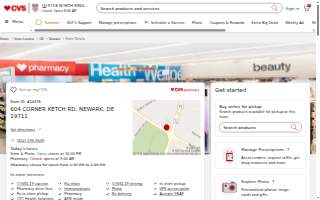CVS Pharmacy website
