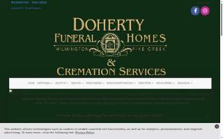 Doherty Funeral Homes website