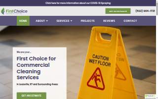 First Choice Cleaning Services website