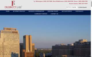 Freibott Law Firm website