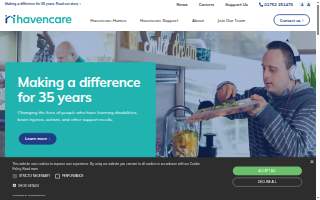 Haven Home Care website