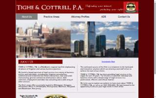 Tighe & Cottrell PA website