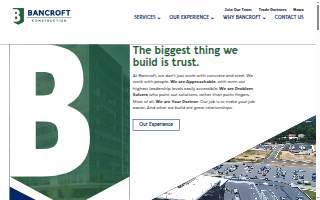 Bancroft Construction website
