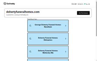 Doherty Funeral Homes website