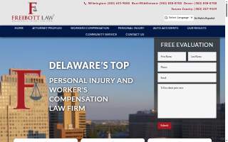 Freibott Law Firm website