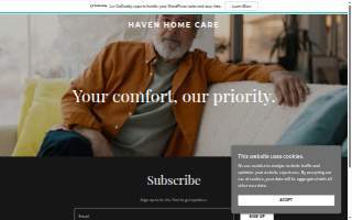 Haven Home Care website