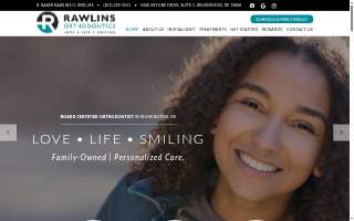 Rawlins Orthodontics website