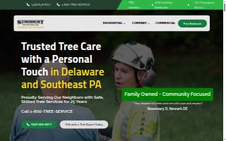 Strobert Tree Services of Pike Creek Valley website