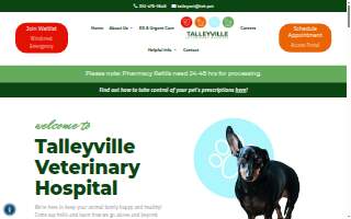 Talleyville Veterinary Hospital website