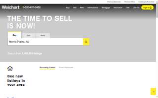 Weichert Realtors website