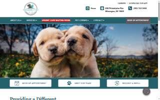 Wilmington Animal Hospital website