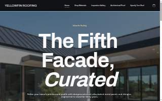 Yellowfin Roofing website