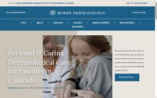 Burke Dermatology website