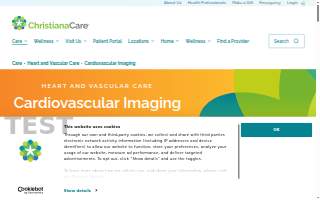 ChristianaCare Cardiovascular Diagnostic Imaging at Smyrna Health and Wellness Center website