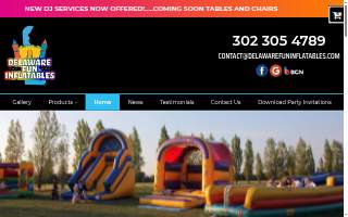 Delaware Fun Inflatables website