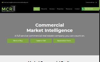 Medori Commercial Realty website