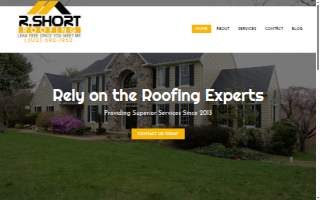 R. Short Roofing website
