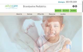 Brandywine Pediatrics website