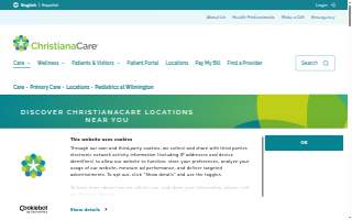 Christianaca Pediatrics at Wilmington Health Center website