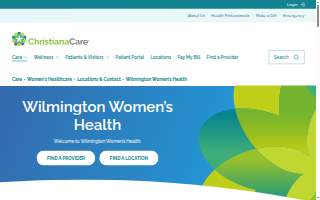 ChristianaCare Wilmington Women's Health at Wilmington Hospital website