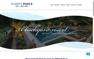 Clark's Pools of Wilmington website