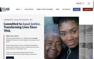 Community Legal Aid Society website