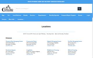 Concord Pet Foods & Supplies of Wilmington website