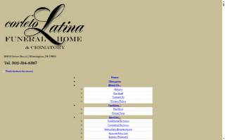 Corleto-Latina Funeral Home website