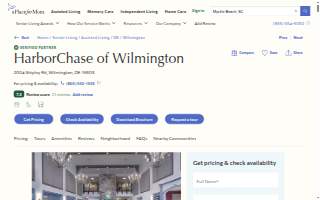 Harbor Chase of Wilmington website