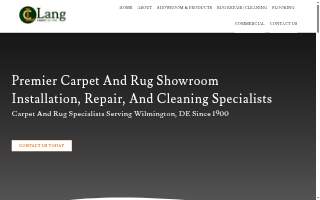 Lang Carpet website