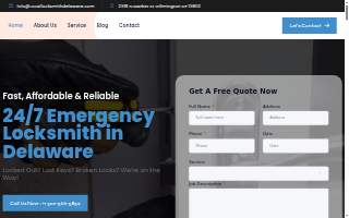 Local Locksmith Delaware website