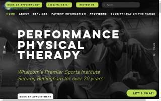 Performance Physical Therapy website