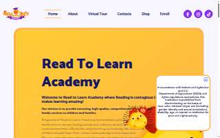 Read To Learn Academy Inc. website
