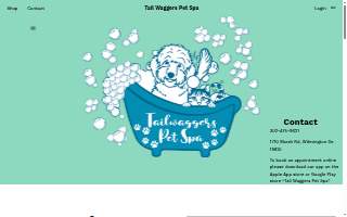 Tail Waggers Pet Spa LLC website