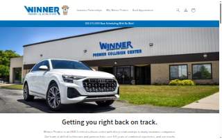 Winner Premier Collision Center website