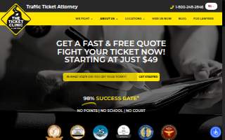 Florida DUI Lawyer - The Ticket Clinic website