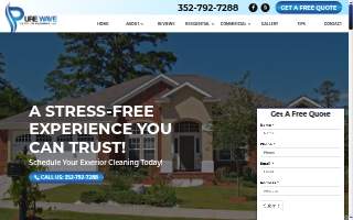 Pure Wave Exterior Cleaning LLC website