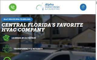 Alpha Comfort Design, Inc. website