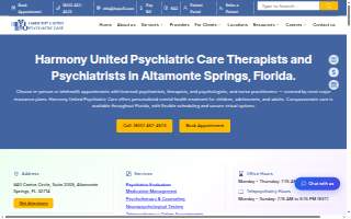Harmony United Psychiatric Care - Altamonte Springs website