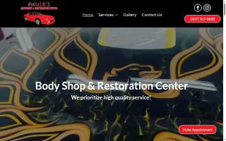 Paulk's Auto Body and Restoration Center website