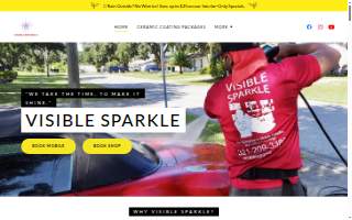 Visible Sparkle Detail & Mobile Detailing Shop website